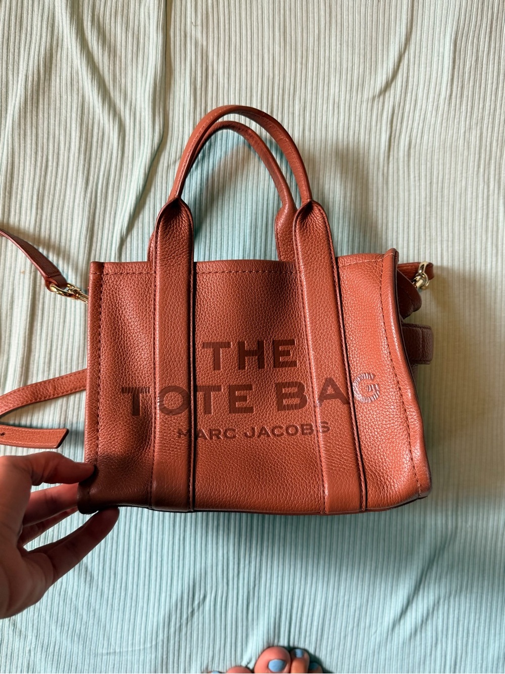 Marc Jacobs The Tote Bag - Rust Leather Mini Tote